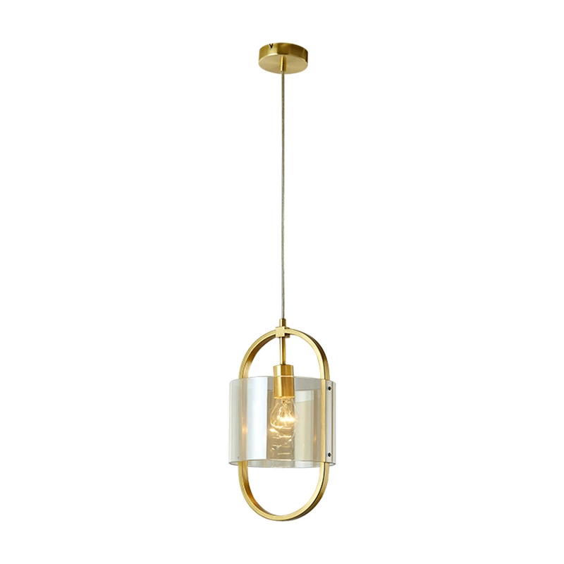 Stíl na Fraince lampa pendant gloine E27 tóir
