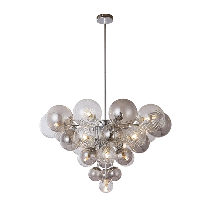 Stíl shimplí lampa pendant gloine G9 cruthaitheach
